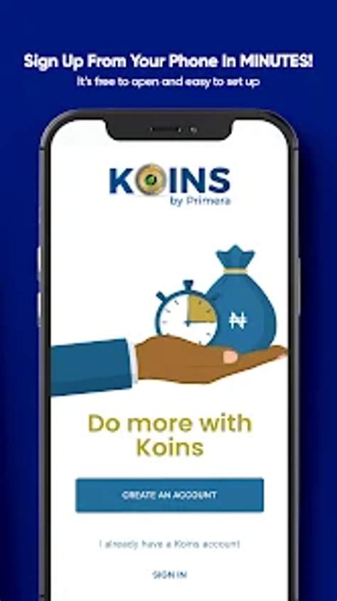 KOINS by Primera for Android .